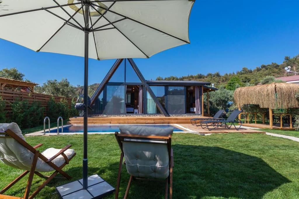 Villa Zeytin Havuzlu Jakuzili Fethiye Esterno foto